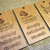 Engraved Wooden Tags and Labels - ideal POS hanging tags