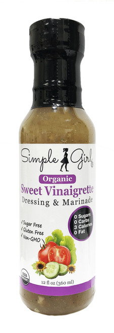 1 bottle - Simple Girl Organic Sweet Vinaigrette Salad Dressing