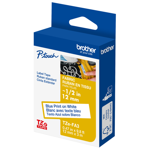 Brother TZe-FA3G Fabric Iron On