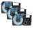 Compatible XR-9BU 3/8 In Black on Blue Tape Cassette, 3/Pack Compatible XR-9BU 3/8 In Black on Blue Tape Cassette, 3/Pack