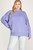 Melanie Mock Neck Sweater Violet Blue
