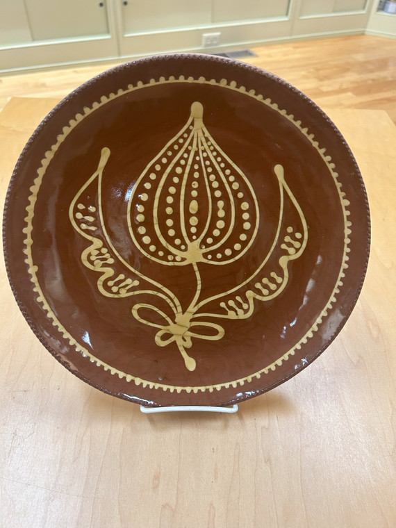 Round Plate, Slipware Medium