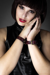 Leather Secret Wrist Cuff and Collar by House Of Wolfram