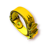 $20 OFF! The Yellow Leather Secret Wrist Cuff and Collar by House Of Wolfram
