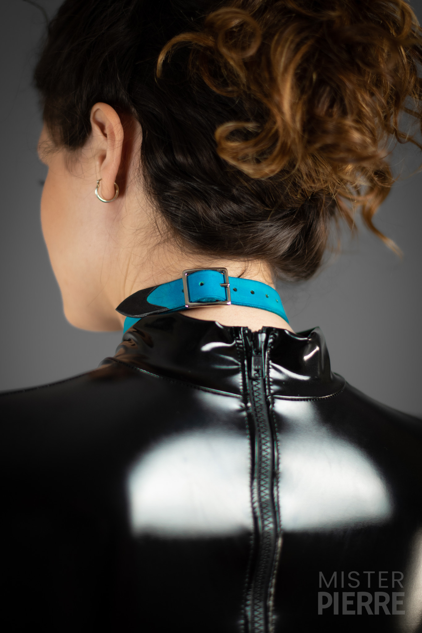 Trek TNG Collar with Custom Insignia by Endgrain Intimate Leather