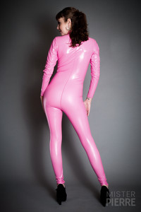 Catsuit with Two Slider Crotch Zipper