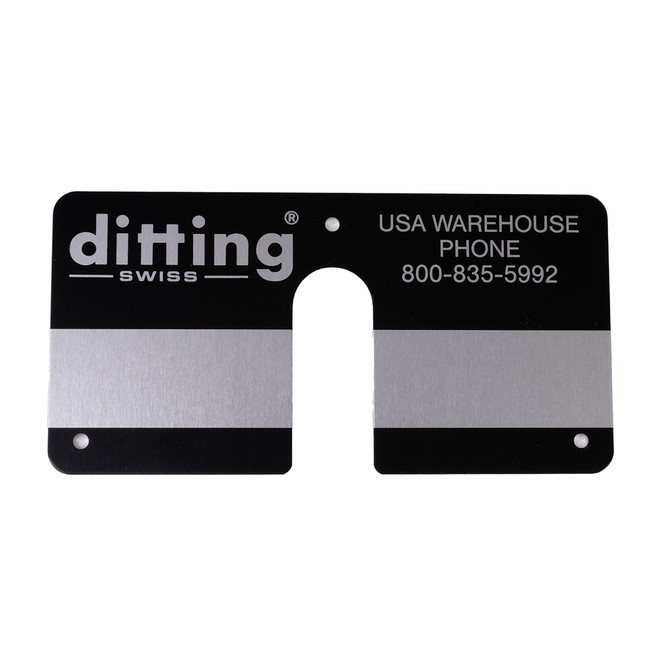 Ditting 241115 - Nameplate KR804 Blk Front (New MPN 105772)
