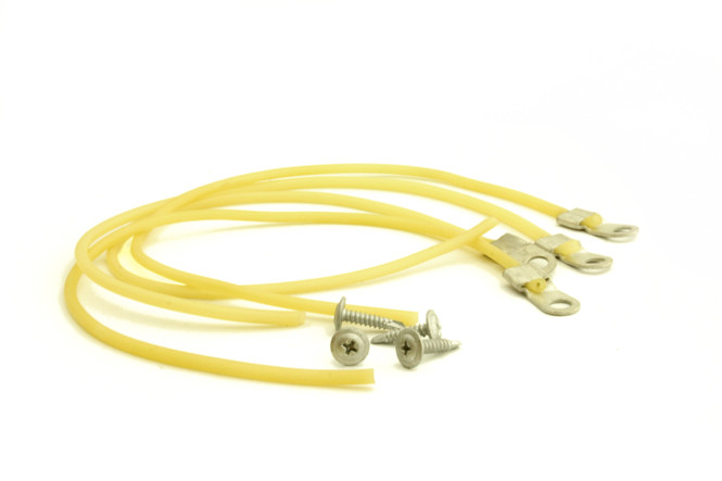 Four True 874101 latex door cords with screws