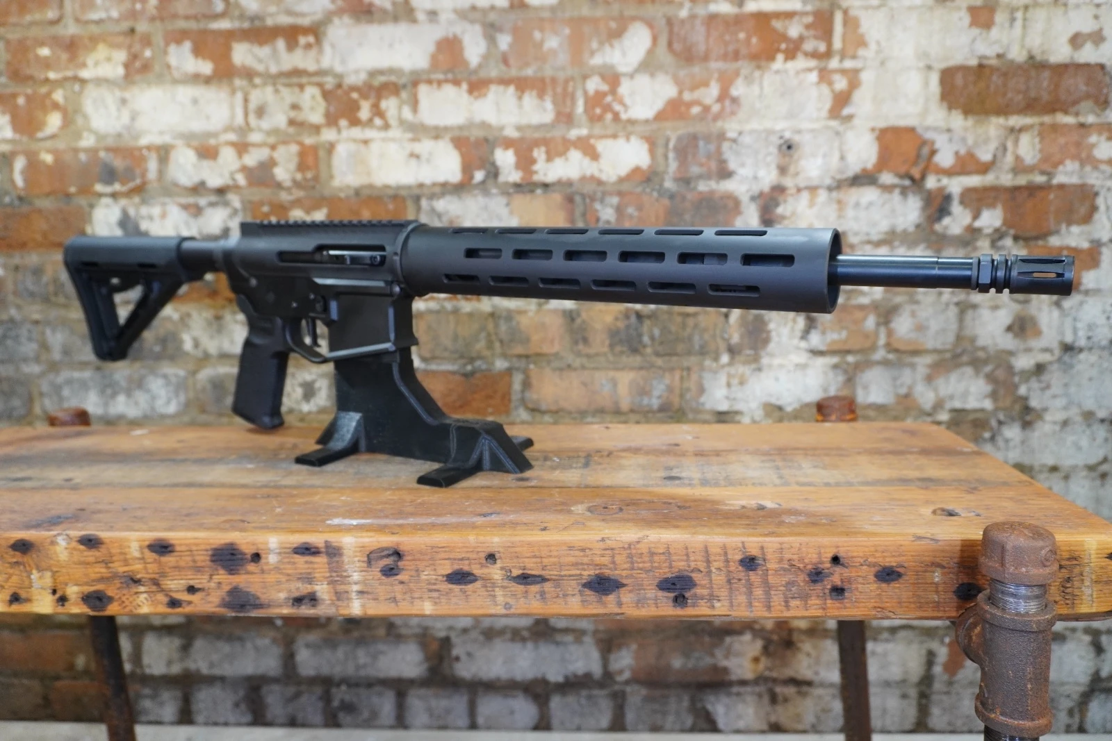 MBZ-15 Multi Cal rifle in black, left side view