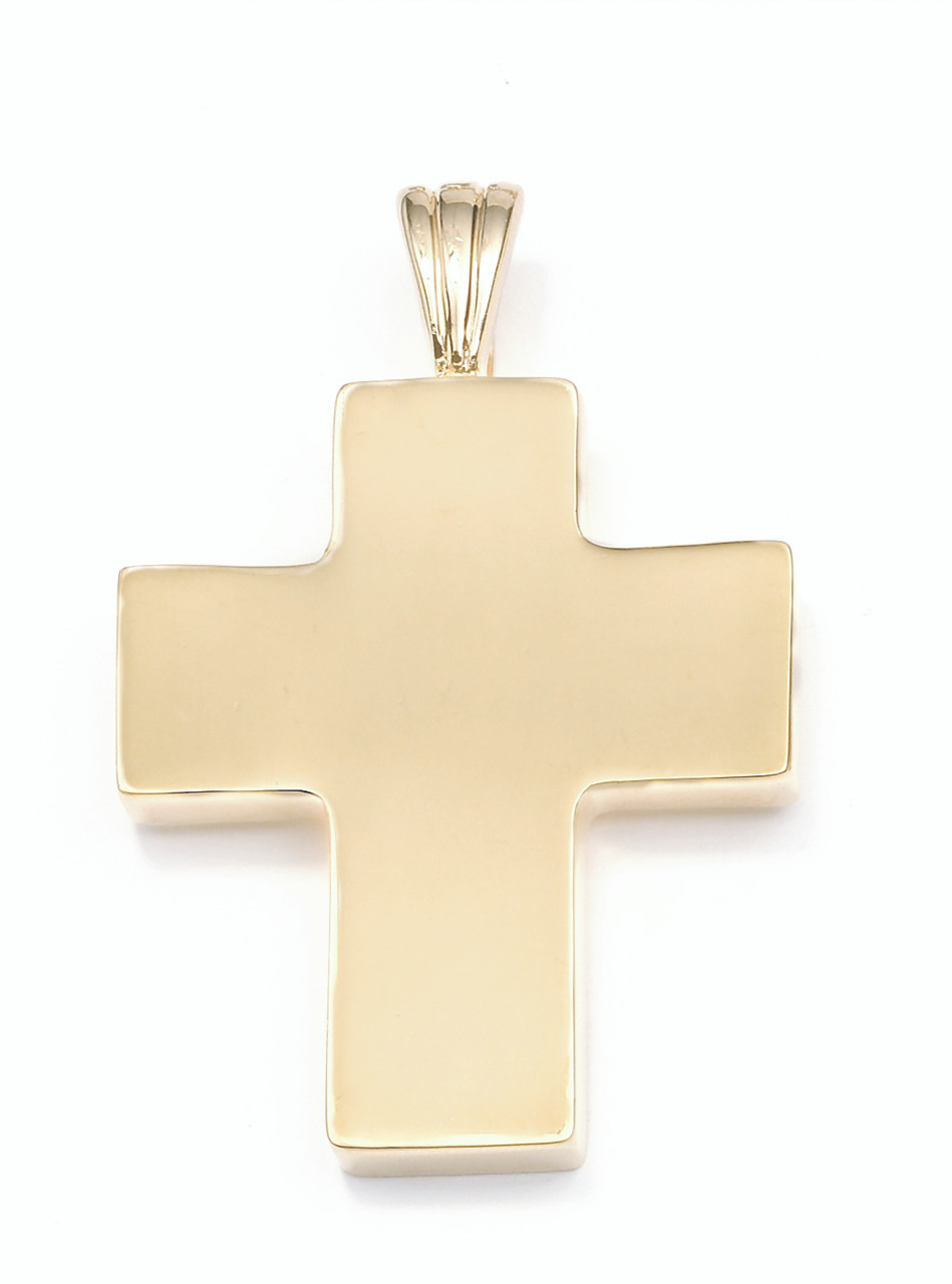 18ct gold cross pendant