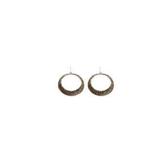 Calypso Textured Tribal Gold-tone Earrings (2400)