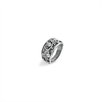 Lily Rose Floral Ring - Sterling Silver 925