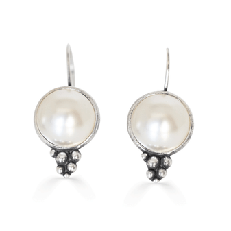 Ocean Beauty  Pearl Drop Earrings