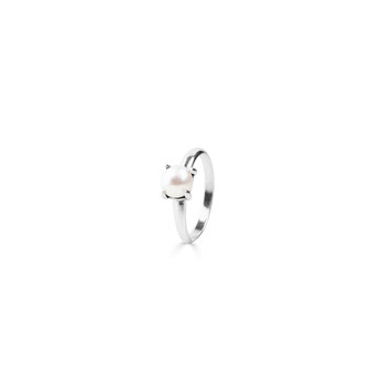 Petite Luxe Pearl Sterling Silver Ring   - Please allow 10 -15 working days for manufacturing.