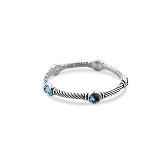 Denim Blue Statement Bangle