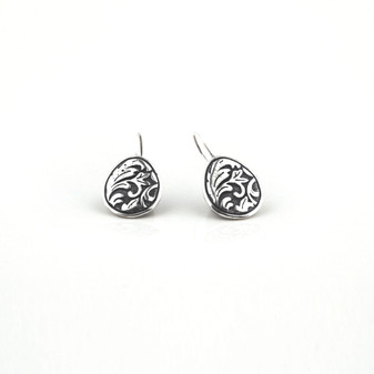 Miglio Floral Arabesque Drop Earrings (E2508) on a white background