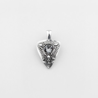 Black Diamond Swarovski Crystal Pendant. EN1189