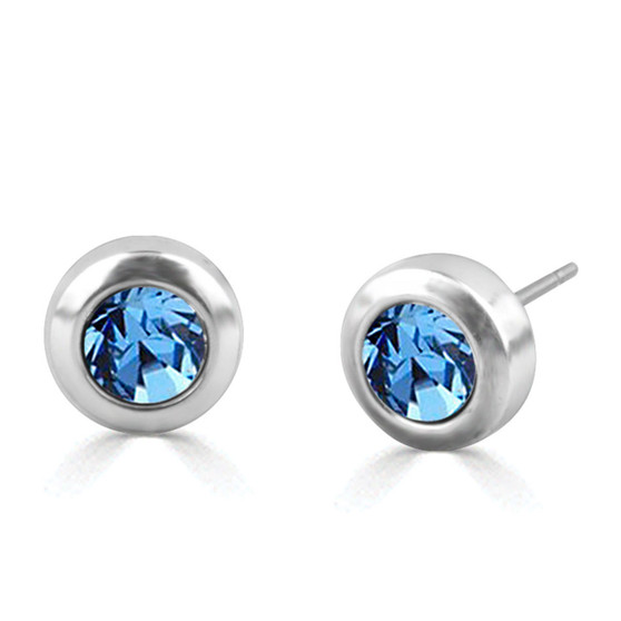 6mm Swarovski crystal stud earrings. NEW COLOURS