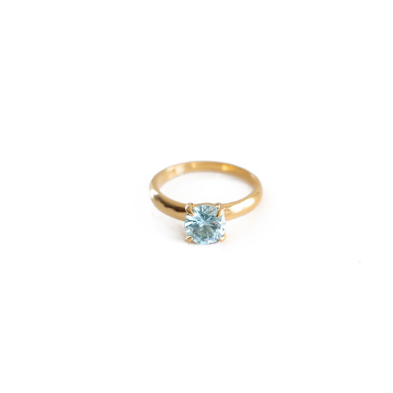 Endless Summer Aquamarine Gold Vermeil Ring   - Please allow 10 -15 working days for manufacturing.