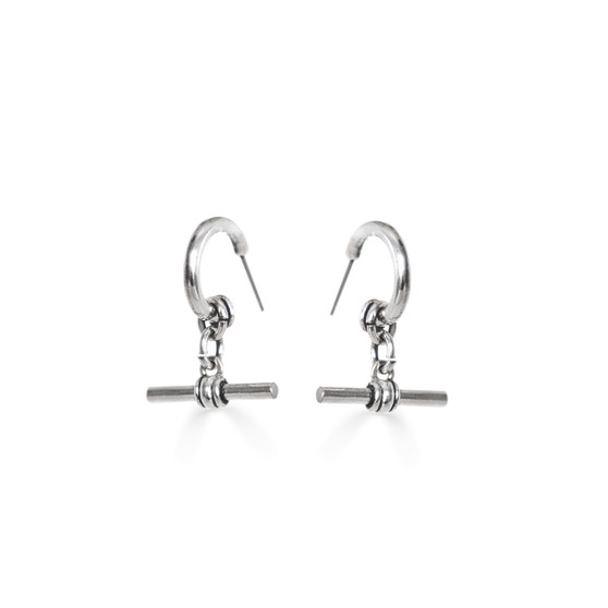 Nautical Rope T-Bar Drop Earrings