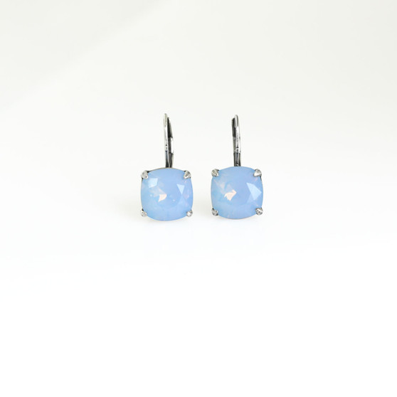 Air Blue Opal Claw-set Drop Earrings