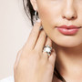 Urban Zen Pearl Ring - Sterling Silver 925  - Please allow 10 -15 working days for manufacturing.