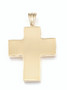 18ct Gold-plated Bold Cross Pendant