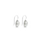 Oval Pearl Drop Earrings