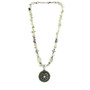 Jade Necklace with Swarovski Chrysolite Crystal