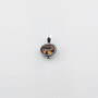 Smokey Quartz Oval Swarovski Pendant. EN1136