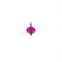 Fuschia Oval Swarovski Pendant. EN1137