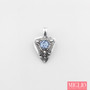 Light Blue Sapphire Triangular Pendant. EN1190