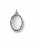 Reversible Swarovski Crystal Oval Enhancer. EN581