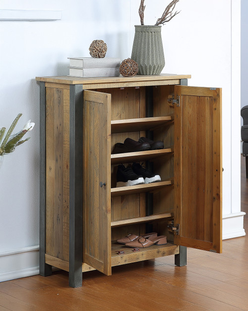 Urban Elegance Reclaimed Small Shoe Storage Cupboard