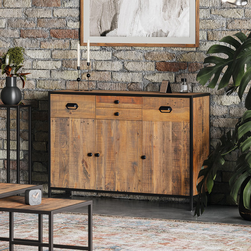 Ooki Sideboard With 3 Doors & 4 Drawers