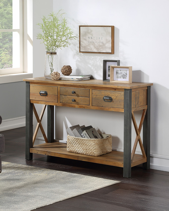 Urban Elegance Reclaimed Console Table