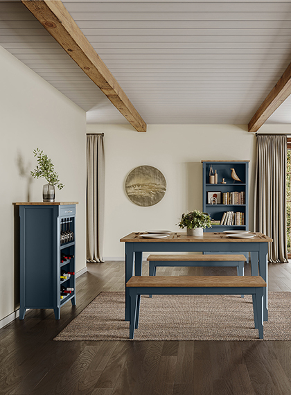 Signature Blue Dining Set