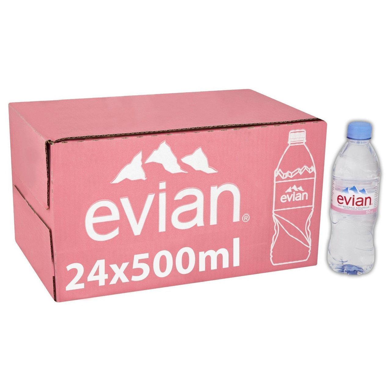 EVIAN Natural Mineral Water 500Ml, 500 ML