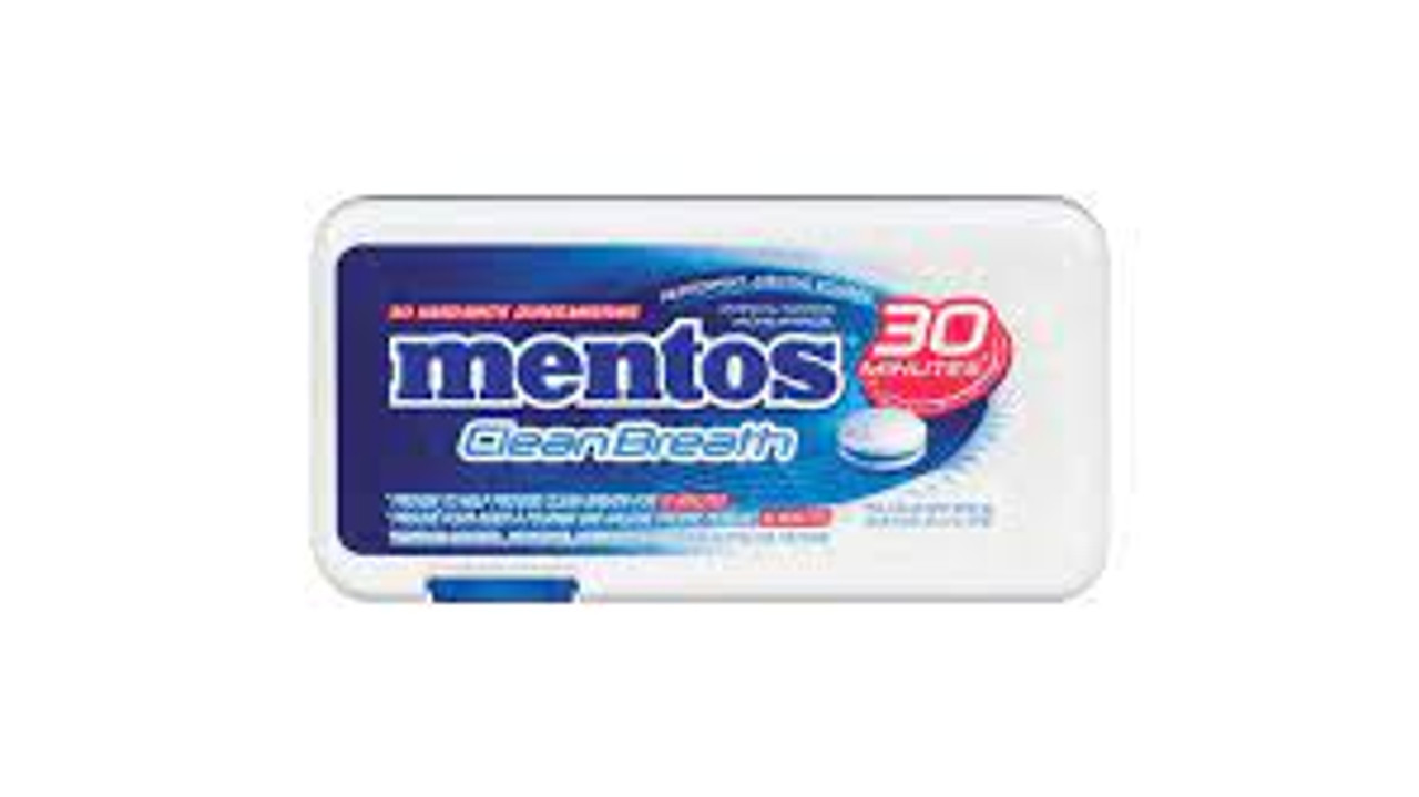 Mentos Clean Breath Peppermint Hard Mints Kosher Gourmet