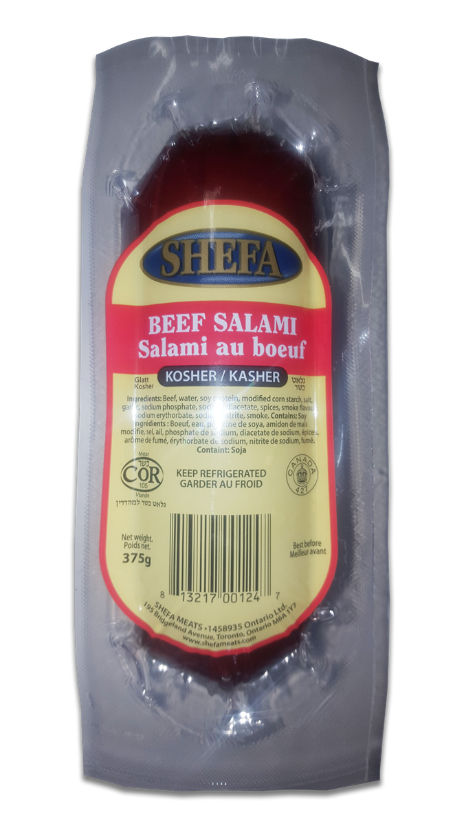 Shefa Beef Salami 375G - Kosher Gourmet