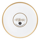 White Organic Tray 14" with Gold Rim (2 count)