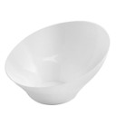 White  Large Angled Bowl