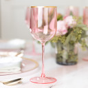 Pink Wine Glasses 5 ct