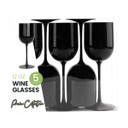 Wine Goblets Black (5 Count)