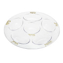 Seder Plate Clear/Gold