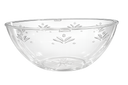 Scroll 8 Inch Clear Bowl