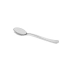 Shiny Metallic Silver Plastic Spoons (24 count)