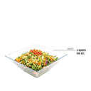 3 qt. (96 oz) Clear Square Plastic Serving Bowls