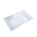 9" x 13" Clear Rectangular Serving Trays (3 count)