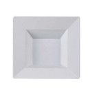 12 oz. White Square Plastic Soup Bowls (10 count)